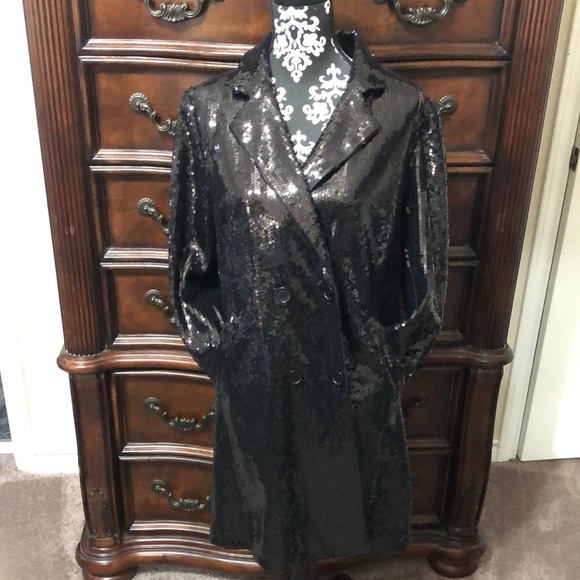 Womens Black Sequence Jacket - Picture 4 of 4